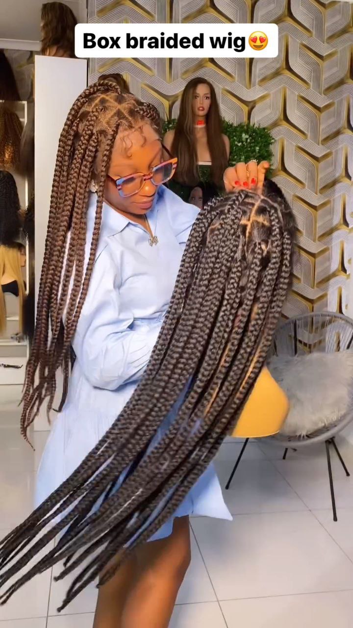 Box braided wigs