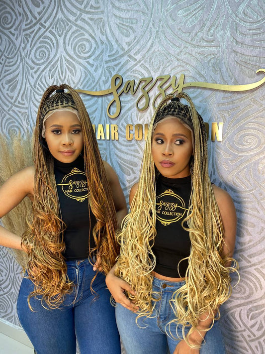 French Curly Braided Wigs