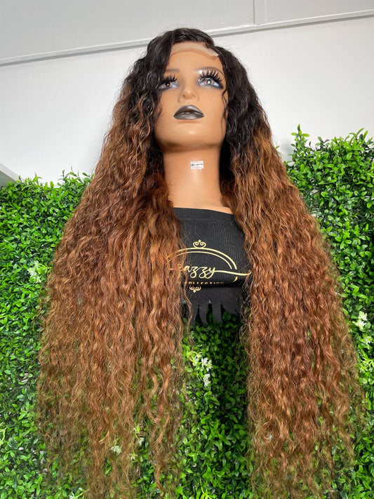 Ombre Closure Curly wig