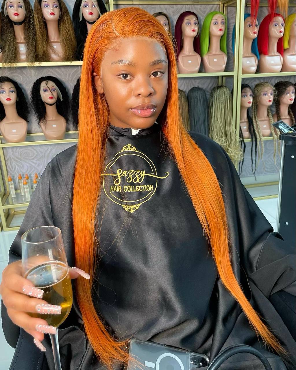 Burnt Orange Frontal Wigs